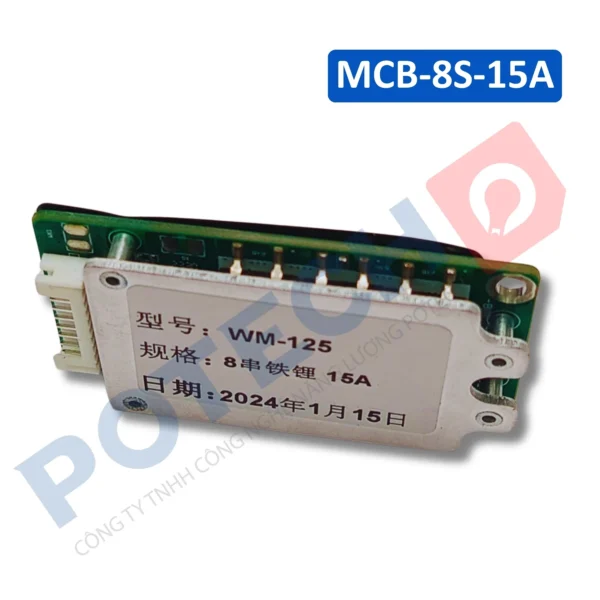Mạch Bảo Vệ BMS 8S 15A Cân Bằng Pin 32700 LiFePO4 24V