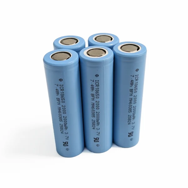 Pin cell Lithium-ion 18650 2000mAh 3.7V
