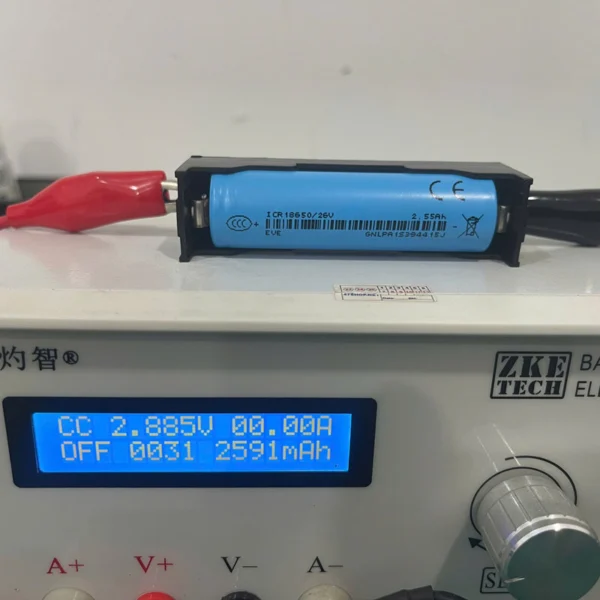 Cell pin Lithium-ion EVE ICR18650/26V – 3.6V – 2550mAh – Dòng xả 7.5A