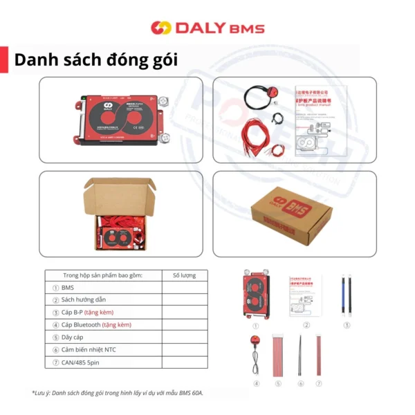 BMS thông minh Daly 13S 48V 40A cho pin Li-ion