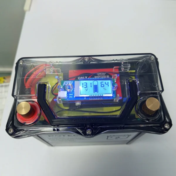 Pin Lithium LiFePO4 12V 30Ah 384Wh – Nhẹ 4kg, Màn Hình LCD, Cho Loa Kéo Và Thiết Bị Di Động