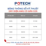 Dây điện bấm cos hai đầu 8 AWG màu đỏ dài 40 cm