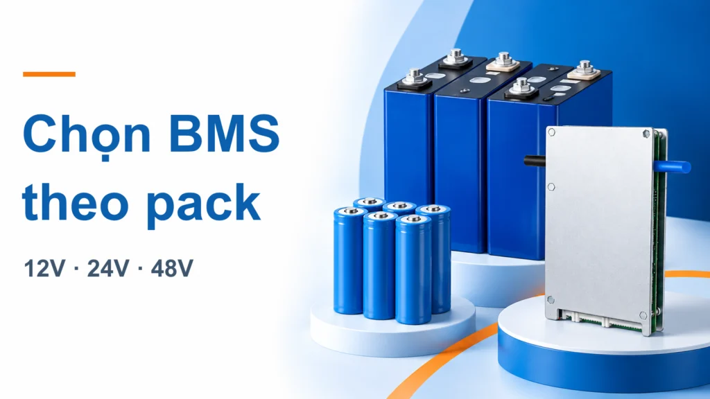 Ảnh minh họa: BMS JK cho pin 12V, 24V, 48V dùng bao nhiêu cell: bảng tra