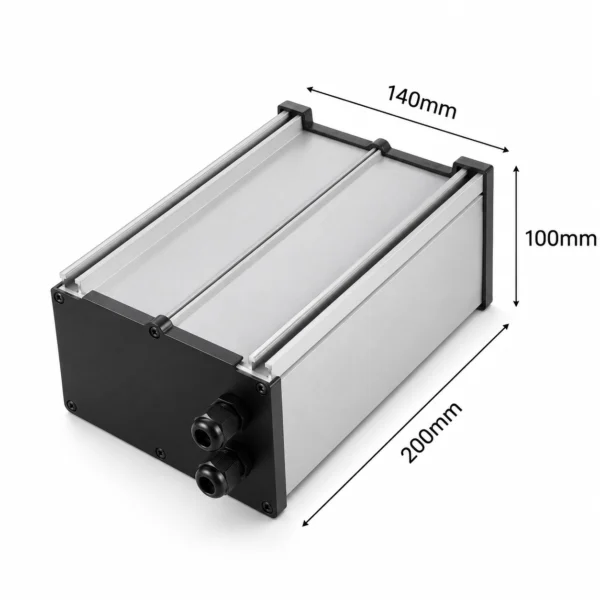 Hộp nhôm đóng pin IP65 HS-PIN-141020 140x100x200mm
