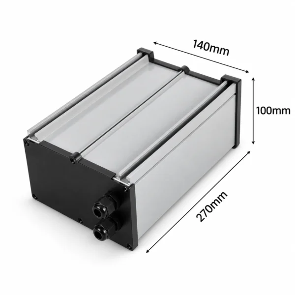Hộp nhôm đóng pin IP65 HS-PIN-141027 140x100x270mm