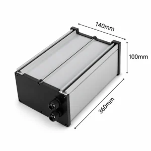 Hộp nhôm đóng pin IP65 HS-PIN-141036 140x100x360mm