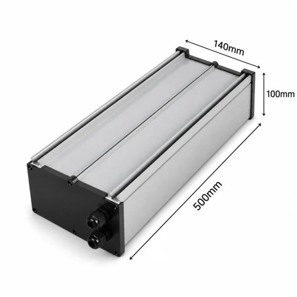 Hộp nhôm đóng pin IP65 HS-PIN-141050 140x100x500mm