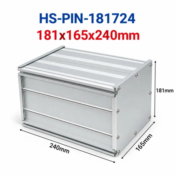 Hộp nhôm đóng pin HS-PIN-181724 181x165x240mm