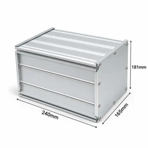 Hộp nhôm đóng pin HS-PIN-181724 181x165x240mm