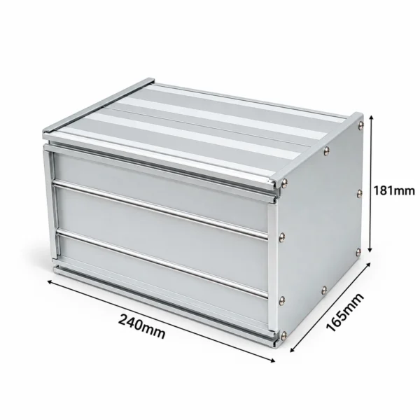 Hộp nhôm đóng pin HS-PIN-181724 181x165x240mm