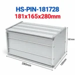 Hộp nhôm đóng pin HS-PIN-181728 181x165x280mm