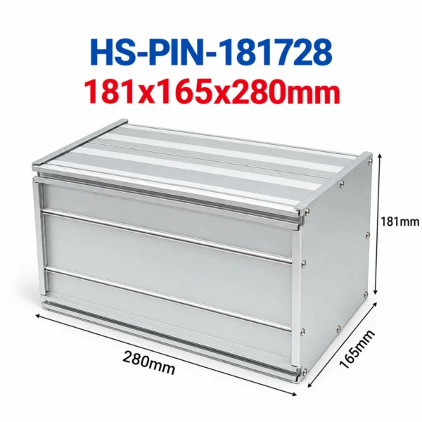Hộp nhôm đóng pin HS-PIN-181728 181x165x280mm