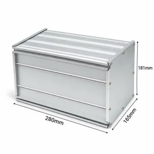 Hộp nhôm đóng pin HS-PIN-181728 181x165x280mm