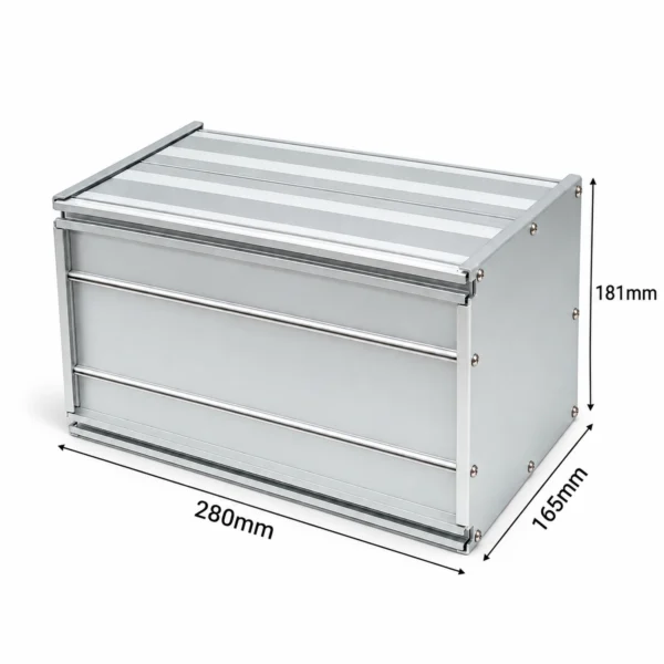 Hộp nhôm đóng pin HS-PIN-181728 181x165x280mm