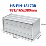 Hộp nhôm đóng pin HS-PIN-181738 181x165x380mm