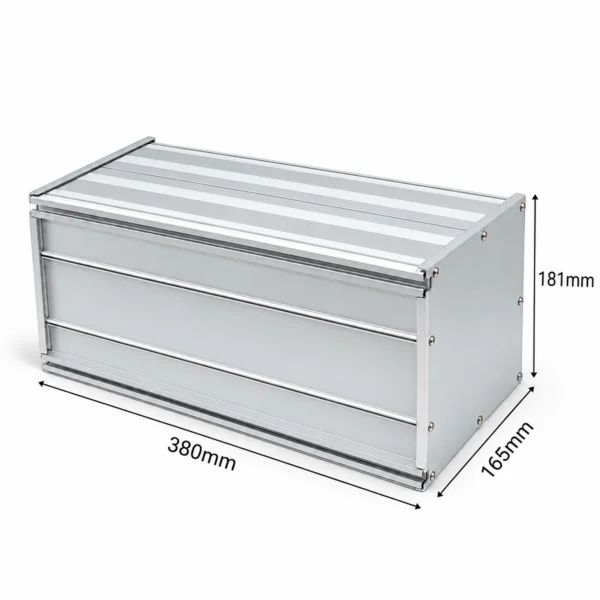 Hộp nhôm đóng pin HS-PIN-181738 181x165x380mm