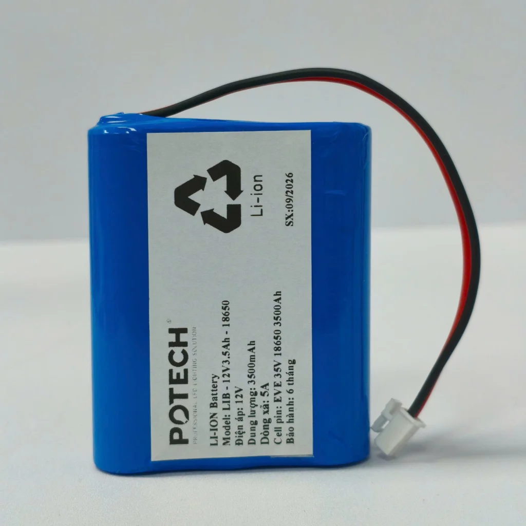 Khoi pin LIB-12V3.5Ah-18650 EVE 35V mat truoc