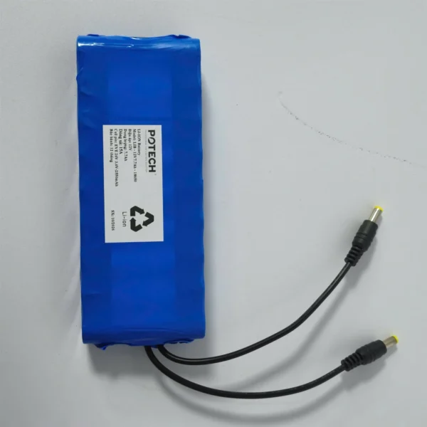 Khối pin LIB-12V7.7Ah-18650 (cell EVE 26V) – jack DCPlug 5.5×2.5