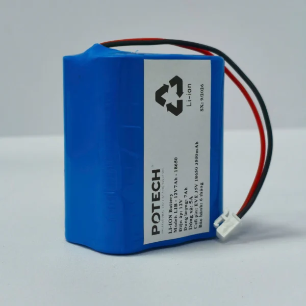 Khối pin LIB-12V7Ah-18650 (cell EVE 35V)