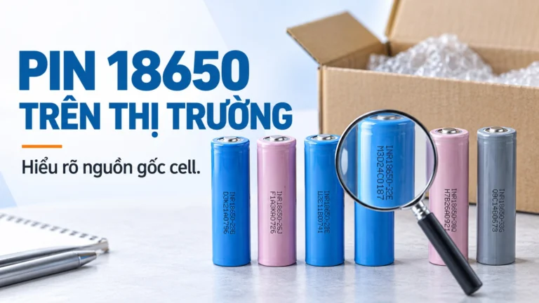 Pin 18650 Samsung, Sony, Panasonic bán ở VN là hàng gì?