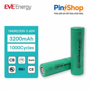 Pin EVE INR18650-33V 3200mAh voi logo PinShop
