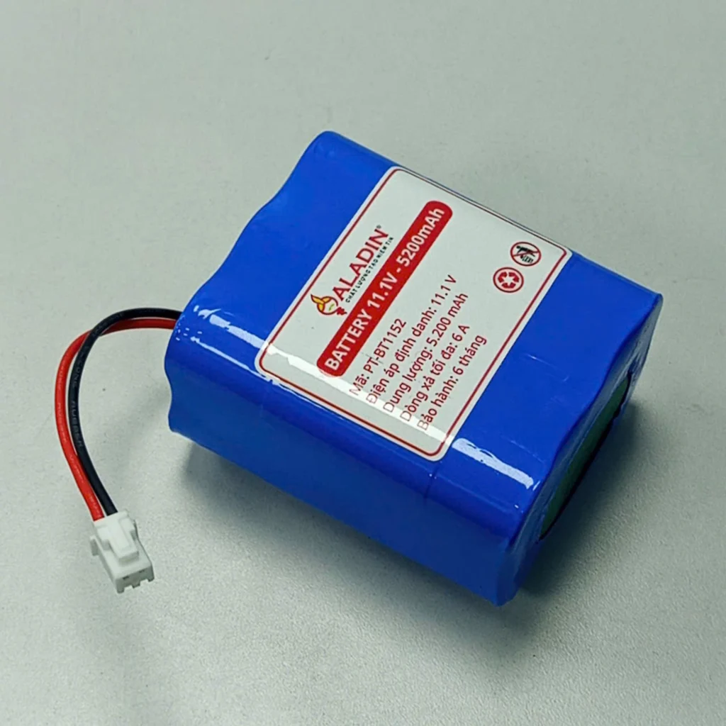 Pin LIB-12V5.2Ah-18650 PT-BT1152 tem thong so